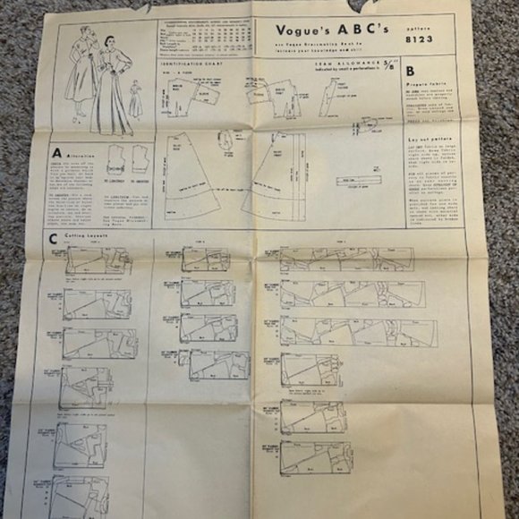 Vintage Sewing Patterns- Butterick & Vogue dresses- Lot of 2 - Picture 9 of 10